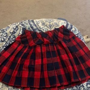 plaid skirt